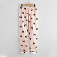 thumbnail image 6 of Lenpel Satin Pajamas Set for Girls Long Sleeve Button down Printed Sleepwear Pants 2 Pcs Pjs Set Size 8- 12 Years, 6 of 6