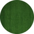 thumbnail image 1 of Ahgly Company Indoor Round Abstract Green Modern Area Rugs, 3' Round, 1 of 4