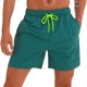 thumbnail image 3 of Sonducket Pantalones cortos de playa de verano para hombre, pantalones cortos de secado rápido para correr, gimnasio, Fitness, entrenamiento Prendas para la parte inferior del cuerpo Verde METRO, 3 of 6