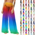 thumbnail image 1 of Pincandy Women's Cover Up Pants Sheer Sarong Coverups Summer Boho Beach Pant Elastic Waist Palazzo Cover Up Pants, 1 of 7