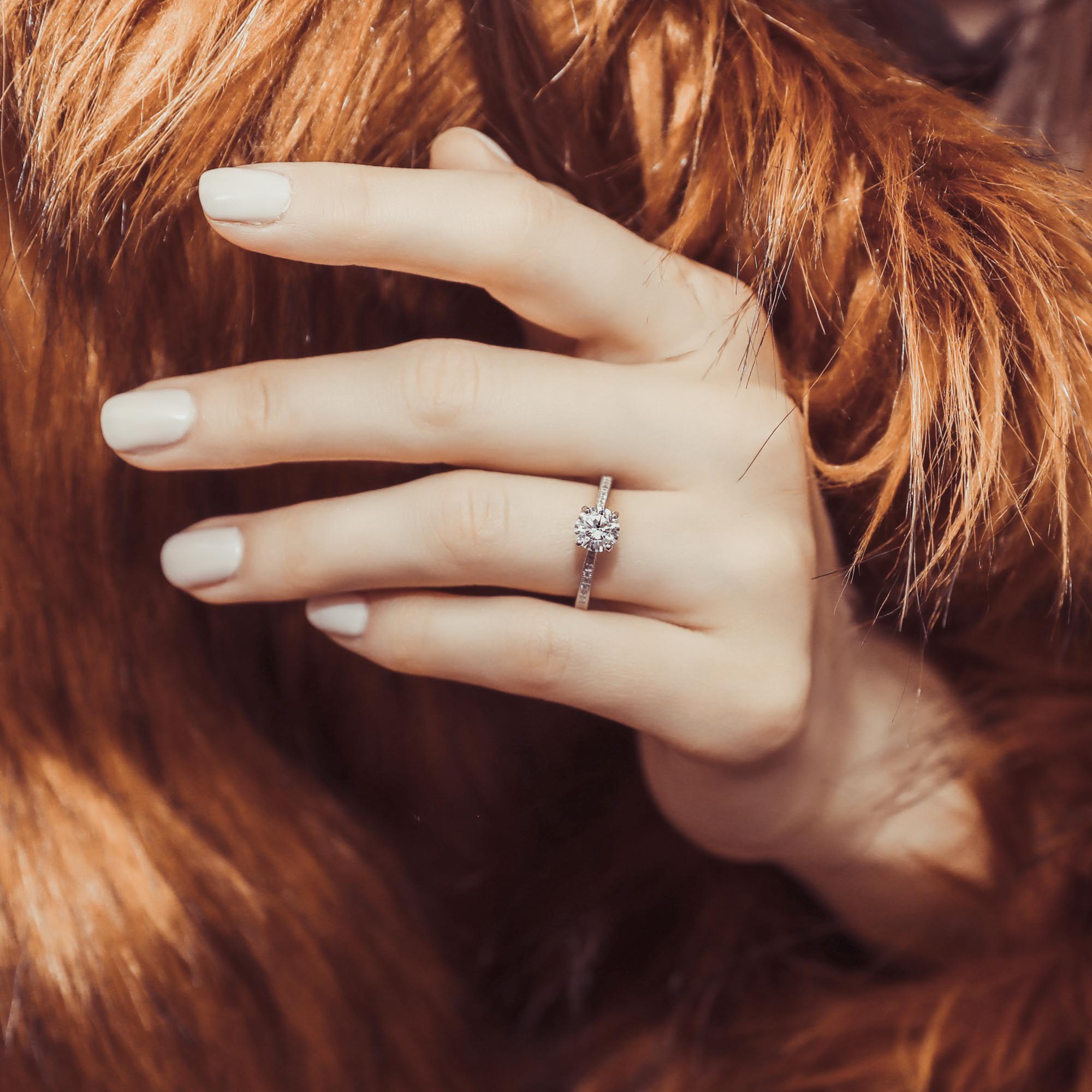 BERRICLE Sterling Silver Solitaire Wedding Engagement Rings 1 Carat Round Cut Cubic Zirconia CZ Promise Ring for Women, Rhodium Plated Size 10