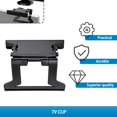 thumbnail image 2 of 2021 New Arrival Durable Use Plastic Black Plastic TV Clip Clamp Mount Mounting Stand Holder Suitable for Microsoft Xbox 360 Kinect Sensor, 2 of 7
