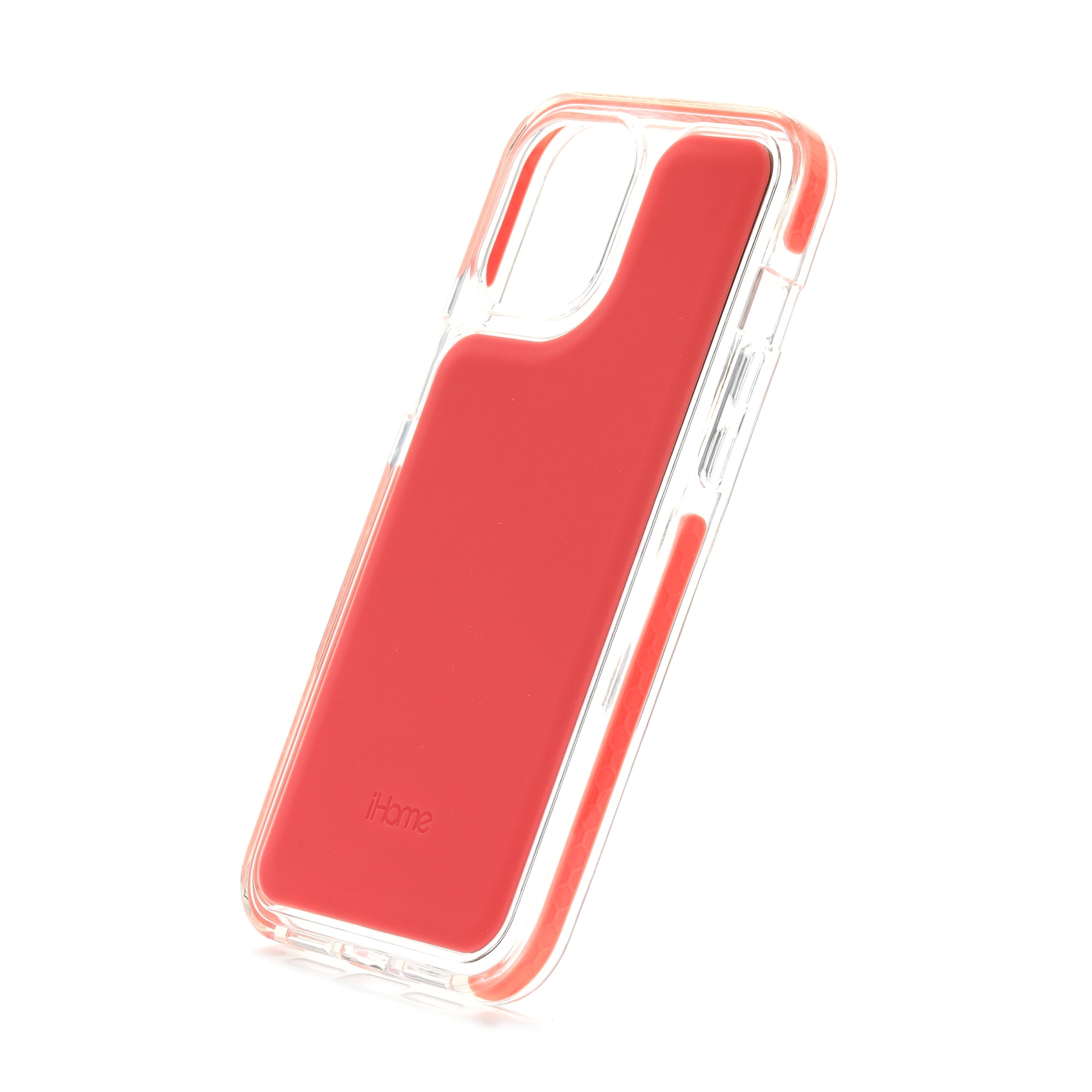 iHome iPhone 2021 6.7" Pro Max Phone Case: Premium Silicone, Lightweight, Ultra Slim, Shock Absorbent Velo Protective Case- Wireless Charging Compatible- Coral