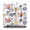 White-535, variant on Bohemian Style Tatami Cushion 22x22 Inch Square Meditation Pillow, Geometric Print, Lightweight & Portable