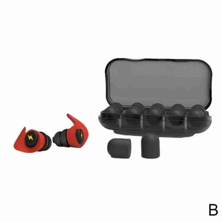 

5 Pairs Reusable Noise Cancelling Ear Plugs Earplugs Swimming Work UK I8Z3