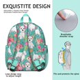 thumbnail image 5 of Lightweight Puppy Paw Print Backpack, Compact Dog Lover Small Travel Bag with Funny Bone Pattern for Daily Use, 5 of 6