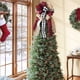 thumbnail image 3 of Árbol de Navidad Topper - Buffalo Plaid rojo negro arpillera arco decorativo - Country Farmhouse Christmas Ornaments Home Decor - hecho a mano Vhermosa DCF364, 3 of 6