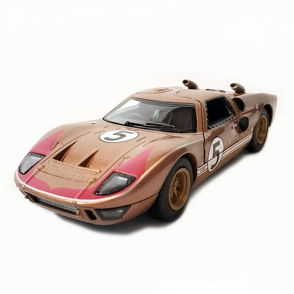 Kinsmart 5" Die-cast: 1966 Ford GT40 MKII Racing #5 Heritage Edition (Gold) 1/32 Scale