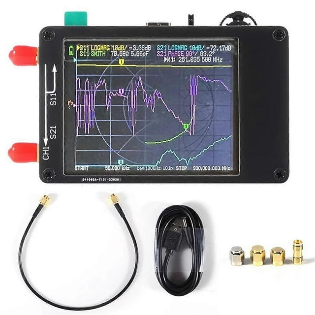 Version Améliorée Multifonction de l'Anthenne Vectoriel Analyseur d'Antenne Réseau MF HF VHF UHF avec Carte SD Analyseur