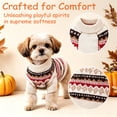 thumbnail image 5 of Dog Sweater, Warm Dog Sweaters for Dogs, Soft Puppy Sweater with Harness Hole Thermal Pet Winter Clothes Doggy Pullover Jumper for Dogs, Fair Isle Knit Pet Apparel, 5 of 9