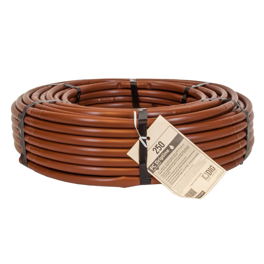 Micro Drip-Line Irrigation Hydroponics Tubing 1/4" 100 ft 9 in Emitter Spacing 