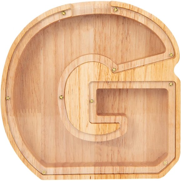 Personalized Alphabet Piggy Bank alphabet piggy bank Wooden Letter a to Z Piggy Bank Coin Bank Money Box Decorative Money Saving Toys for Children Birthday