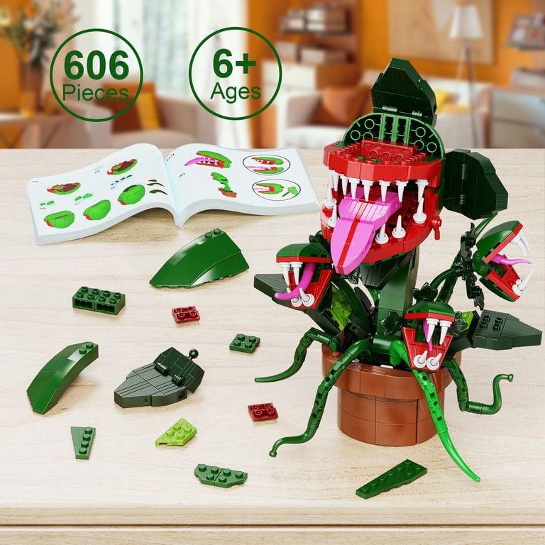 Audrey II Building Block Kit, 605pcs Cannibal Flower Lego