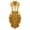 Gold, variant on Women Shiny Metallic Zipper Front Open Front Tops Vest Party Blue S