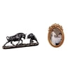 thumbnail image 1 of Escultura moderna de Feng Shui con marco de fotos de resina ornamentado, obra de arte decorativa de mesa para escritorio, oficina, dormitorio, soporte, 1 of 8