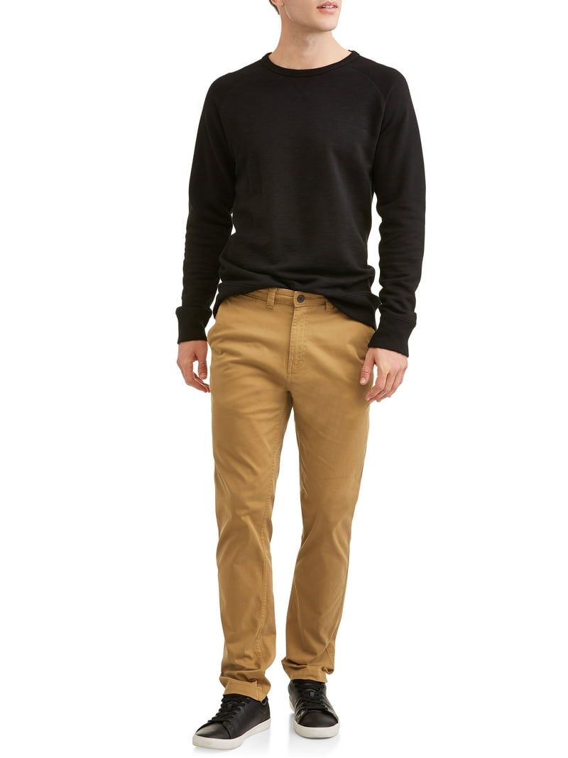 George Men's Slim Chino Pants, Stretch Cotton, Mid-Rise, 5