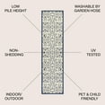 thumbnail image 3 of JONATHAN Y SANTA MONICA 2 x 8 Runner Rug, Madrid Vintage Filigree Textured Weave - Navy/Beige, SMB107G-28, 3 of 9