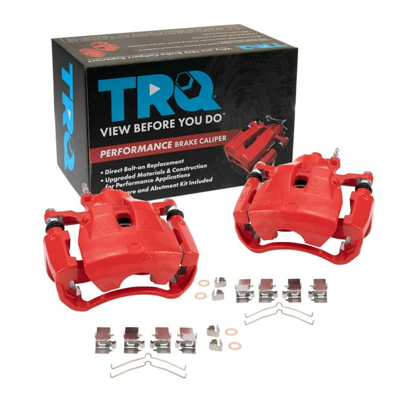 TRQ Front Brake Caliper Set Fits 07-18 ES350 08-18 Toyota Avalon 07-17 Camry CLA49896