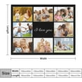 thumbnail image 4 of Personalised Blankets for Adults, Personalised Photo Blankets, Custom Blanket with Pictures, Personalised Gifts for Women Men, Personalised Birthday Gifts for Best Friends, 4 of 6