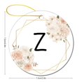 thumbnail image 3 of Ornament Floral Monogram Letter Z Circle Ornament Personalized Initial Letter Xmas Holiday Keepsake Christmas Tree Decoration Merry Xmas for Family & Friends, 3 of 8