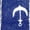 Navy Blue Anchor, variant on Initial Tote Bag Personalized Monogram Black Zippered Top Letter - A