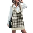 thumbnail image 4 of Zeagoo Oversized Sweater Vest V Neck Sleeveless Sweaters for Women Casual Soft Knit Solid Color Tops, 4 of 9