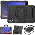 thumbnail image 2 of Case for Samsung Galaxy Tab S10 Ultra 2024/ S9 Ultra/ S8 Ultra 14.6 inch, 360 Rotating Stand Handle Pencil Holder Shoulder Strap Heavy Duty Shockproof Cover, Black, 2 of 7