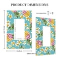 thumbnail image 3 of KLL Cute Pineapples Wall Plate,Gloss Finish,Standard Size 1 - 5" x 3", Polycarbonate Thermoplastic,Electric Receptacle Plug Covers, 3 of 6