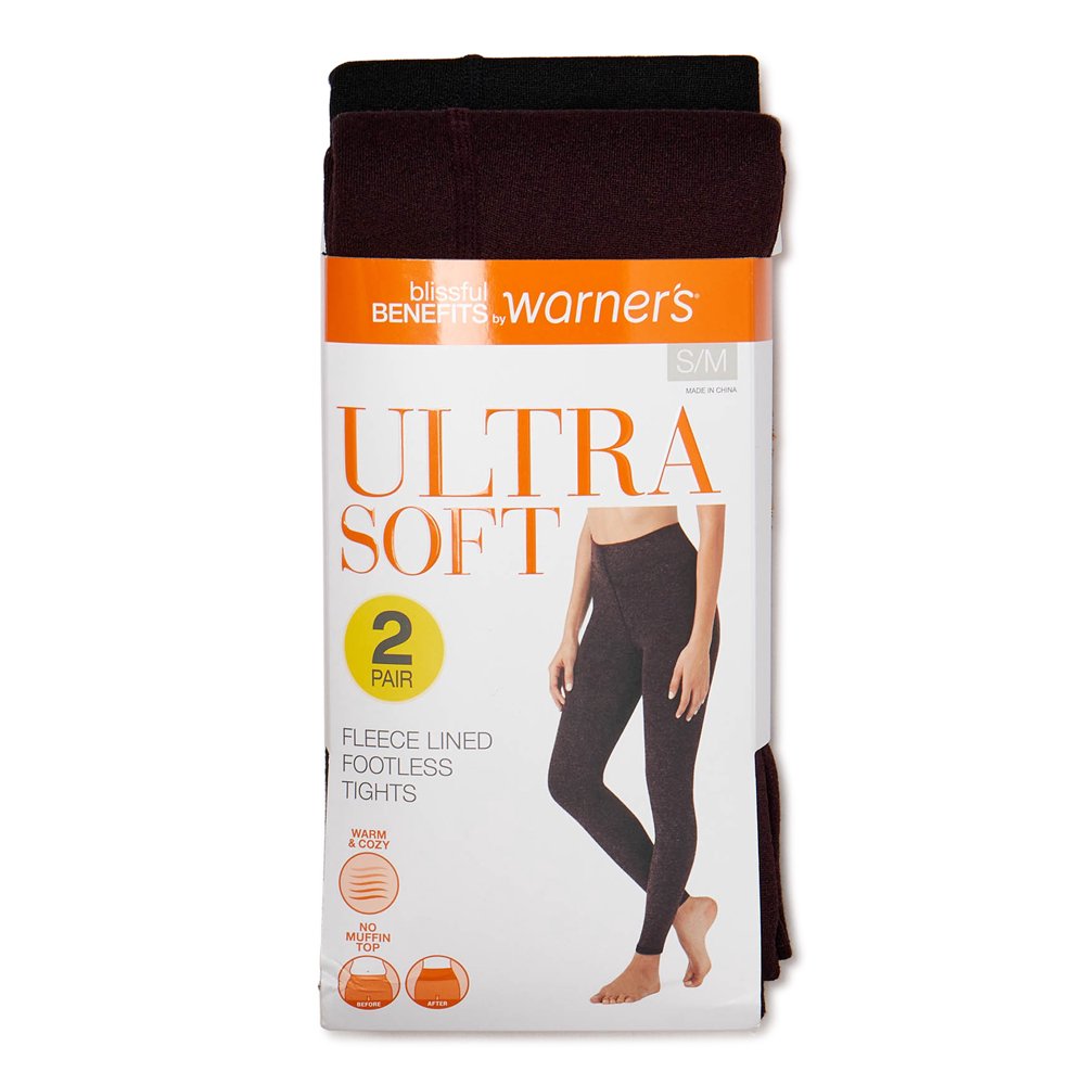 Warner's Blissful Benefits by Warner's Women's Footless Fleece Lined