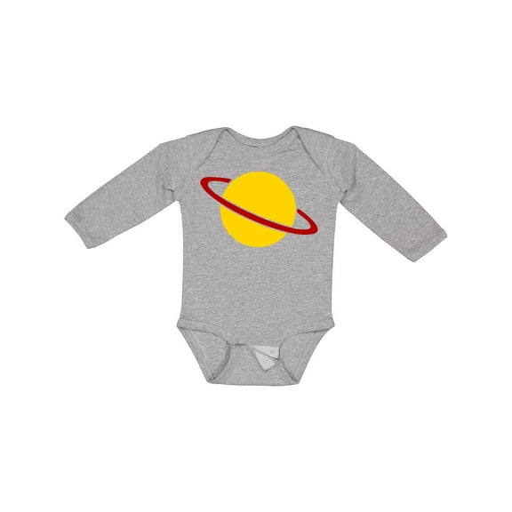 Inktastic Cute Saturn Boys or Girls Long Sleeve Baby Bodysuit