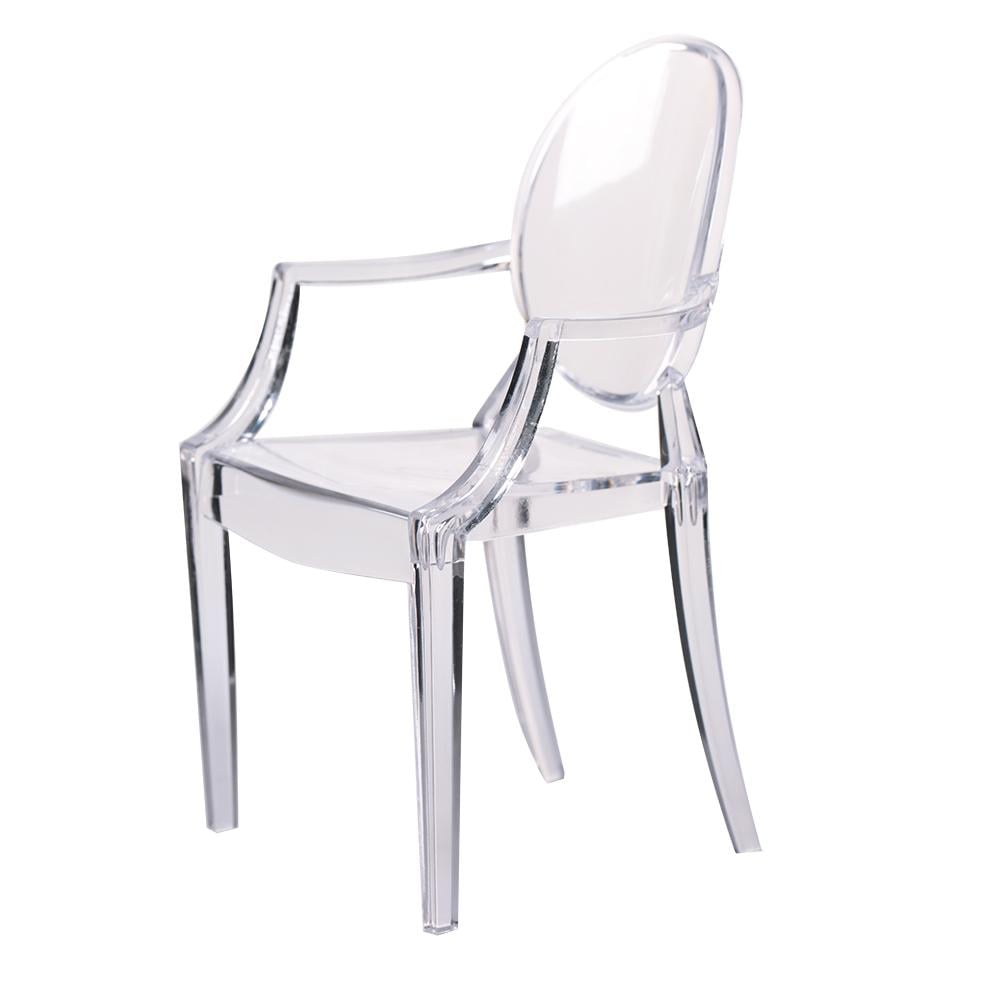 1:6 Doll House Decoration Accessory Miniature Simulation Armchair Plastic Chair