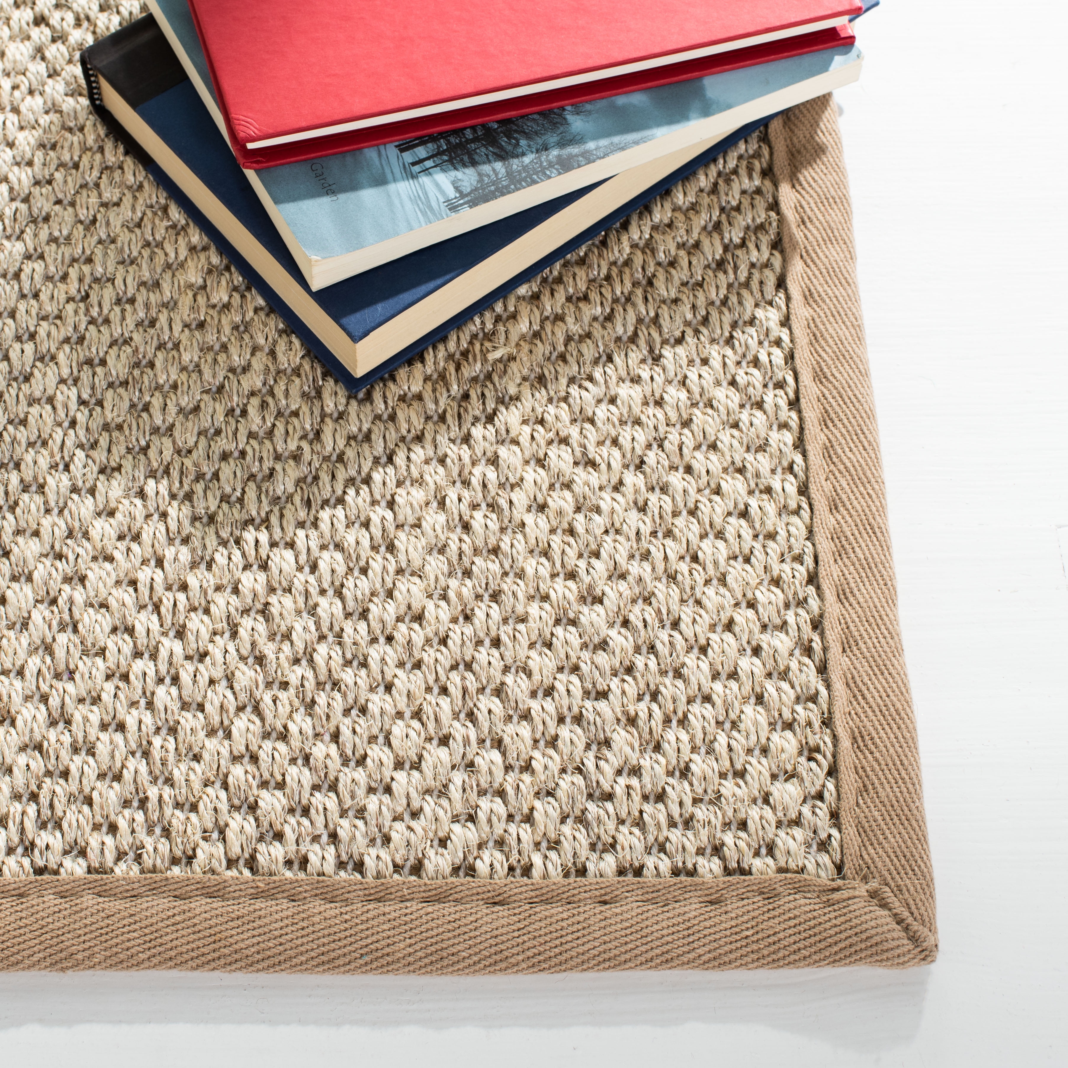 Safavieh Natural Fiber Kentigern Solid Runner Rug, Marble/Linen, 3' x 6'