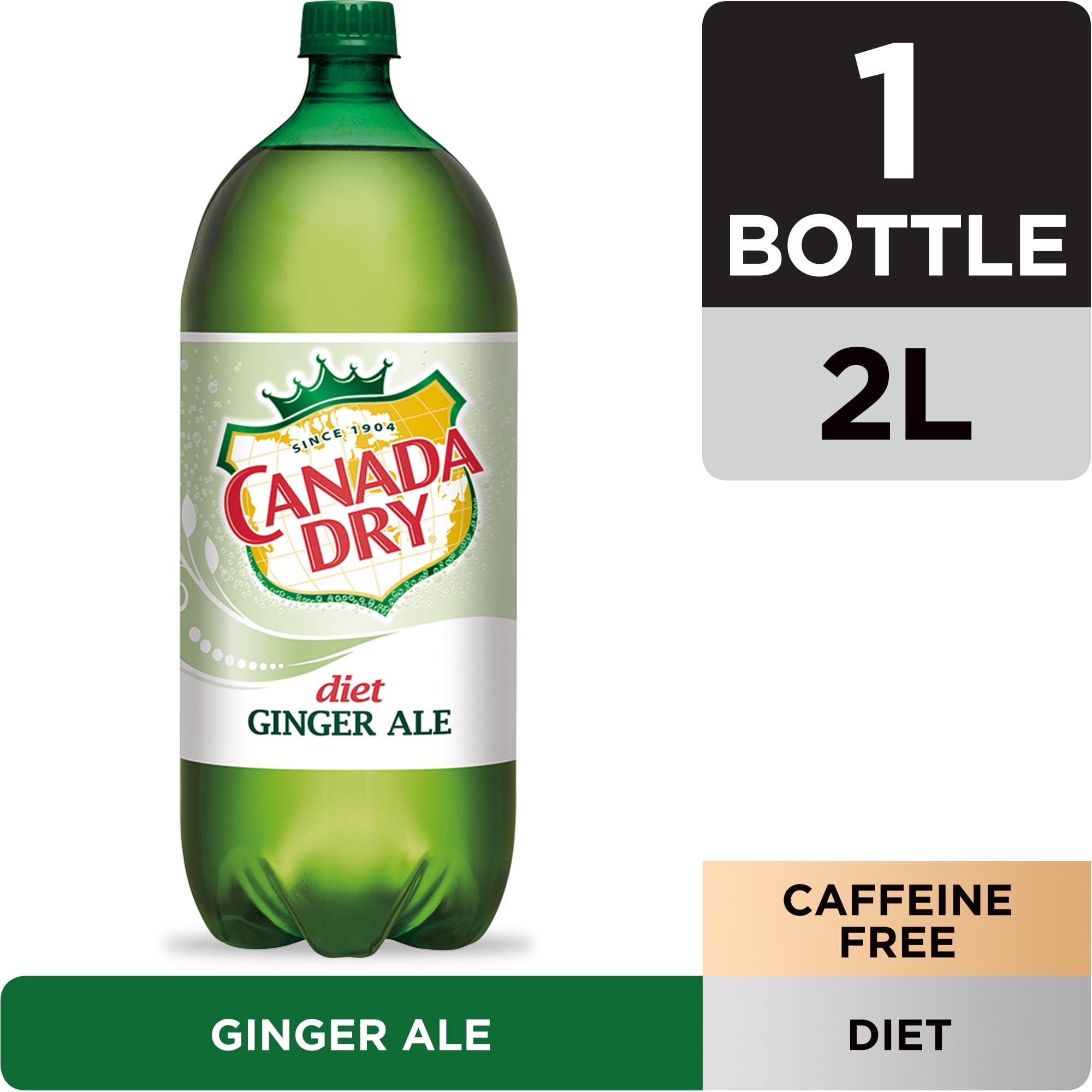 Diet Canada Dry Ginger Ale, 2 L bottle