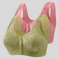 thumbnail image 2 of Jkety Comfortable Bras for Women Women's Bra Racerback Front Closure Bras Padded Underwire Dark Green,S, 2 of 3