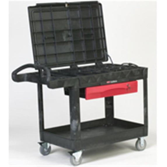Rubbermaid Commercial Products 453588BLA 24 x 36 in. Trade Master Professional Contractors Cart, Black
