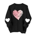 thumbnail image 5 of Ounisa Womens Valentines Sweatshirt Funny Love Heart Long Raglan Sleeve Graphic Shirt Casual Pullover Top, 5 of 8