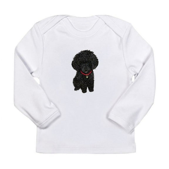 CafePress - Poodle Pup (Blk) Long Sleeve Infant T Shirt - Long Sleeve Infant T-Shirt