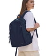 thumbnail image 3 of BadPiggies Nylon Backpack for Women Men, 20L Wear-Resistant Backpacks Casual Lightweight School Travel Daypack (Navy), 3 of 9