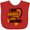Red, variant on Inktastic I Wear Orange For My Mommy Leukemia Awareness Boys or Girls Baby Bib