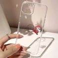 thumbnail image 5 of Transparent Cartoon New Year Christmas Creative Santa Phone Case for iPhone 11 12 13 14 15 Pro Max X XS XR 7 8 Plus SE 2 Cover, 5 of 5