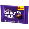 thumbnail image 3 of Cadbury Dairy Milk Chocolate Bar Multipack 4 x 33.5g, British Import (Pack of 3), 3 of 4