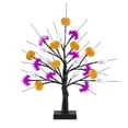 thumbnail image 1 of Black Halloween Tree Lighted Halloween Table with Timer Pumpkin Bat Lights USB/Battery Operated Halloween Decorations Indoor for Home Party Mantle, 1 of 8
