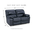 thumbnail image 4 of Signature Design by Ashley Leesworth Ocean Power Reclining Loveseat, 4 of 7