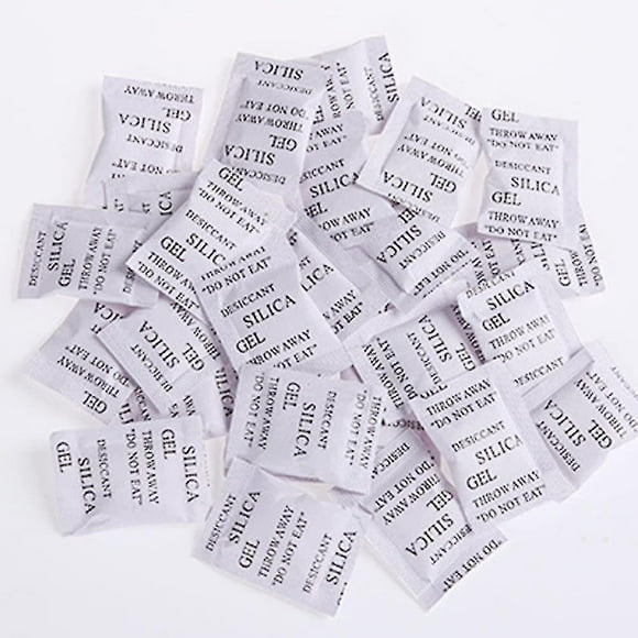 Desiccant Bags, 200 Pack X 1g Silica Gel Sachet Packet Moisture Damp Absorber Dehumidifier Mildew Odors 1g
