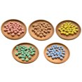 thumbnail image 1 of 100 cuentas de lentejas de silicona de 0.472 in para hacer llaveros, kit de clips para chupete, cuentas redondas de goma para dentición, collar, pulsera, cuentas, accesorios de joyería, 1 of 5