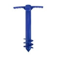 thumbnail image 1 of OULII Sand Screw Umbrella Anchor Blue Universal Design Keeps Umbrella Stabilized 1Set, 1 of 2