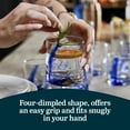 thumbnail image 5 of Libbey Blue Ribbon Rock Glasses Set of 8, Artisan Inspired Four-Dimple Shaped Whiskey Glasses Set, Dishwasher Safe Short Drinking Glasses for Families, 5 of 6