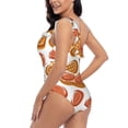 thumbnail image 4 of Pofeuu Peanuts4 Print Women's One Piece Swimsuits One Shoulder Swimwear Asymmetric Ruffle Monokinis Bathing Suits-X-Large, 4 of 6