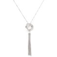 thumbnail image 1 of Collier Chaîne Réglable Style Simple Rasoirs à Franges Pendentif Suspendu Or Argent Accessoires Colliers avec Pompons Fête Usage Quotidien Blanc, 1 of 6