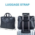 thumbnail image 5 of Bolso Bandolera Seyfocnia Piel Hombre 15.6 Pulgadas Portafolios Computadora Portátil Negro, 5 of 5